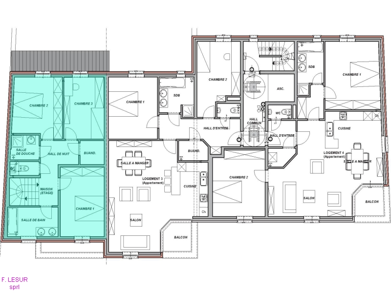 plan de maison sans etage